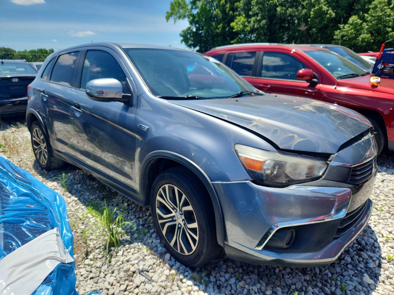 2016 Mitsubishi Outlander Sport Es Silver vin: JA4AP3AU2GZ053088