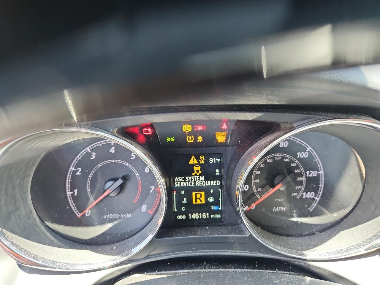 2016 Mitsubishi Outlander Sport Es Silver vin: JA4AP3AU2GZ053088 Damage: Warning - Tire Pressure, On, Unacceptable