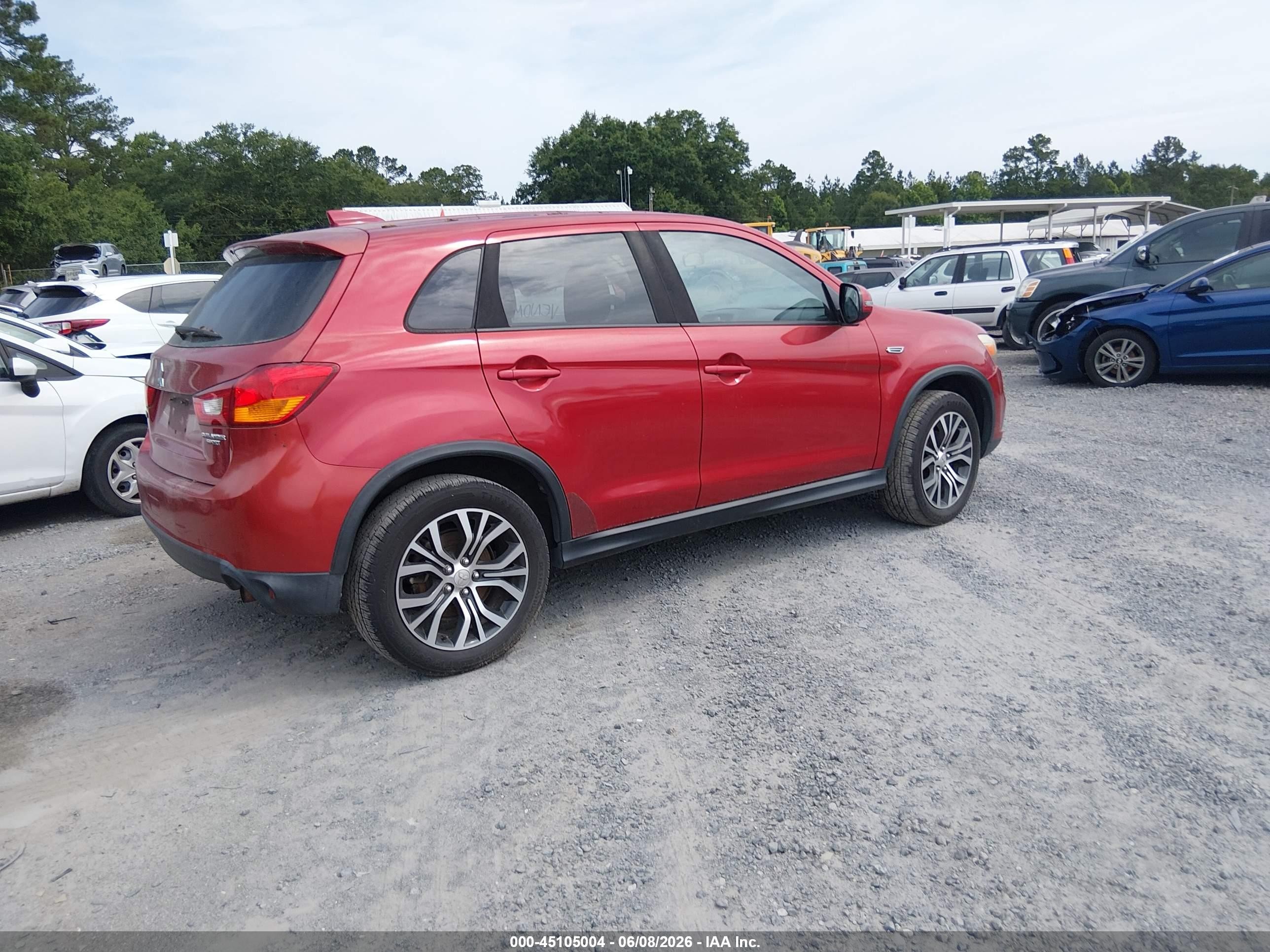 2017 Mitsubishi Outlander Sport 2.0 Le Красный vin: JA4AP3AU2HZ064920