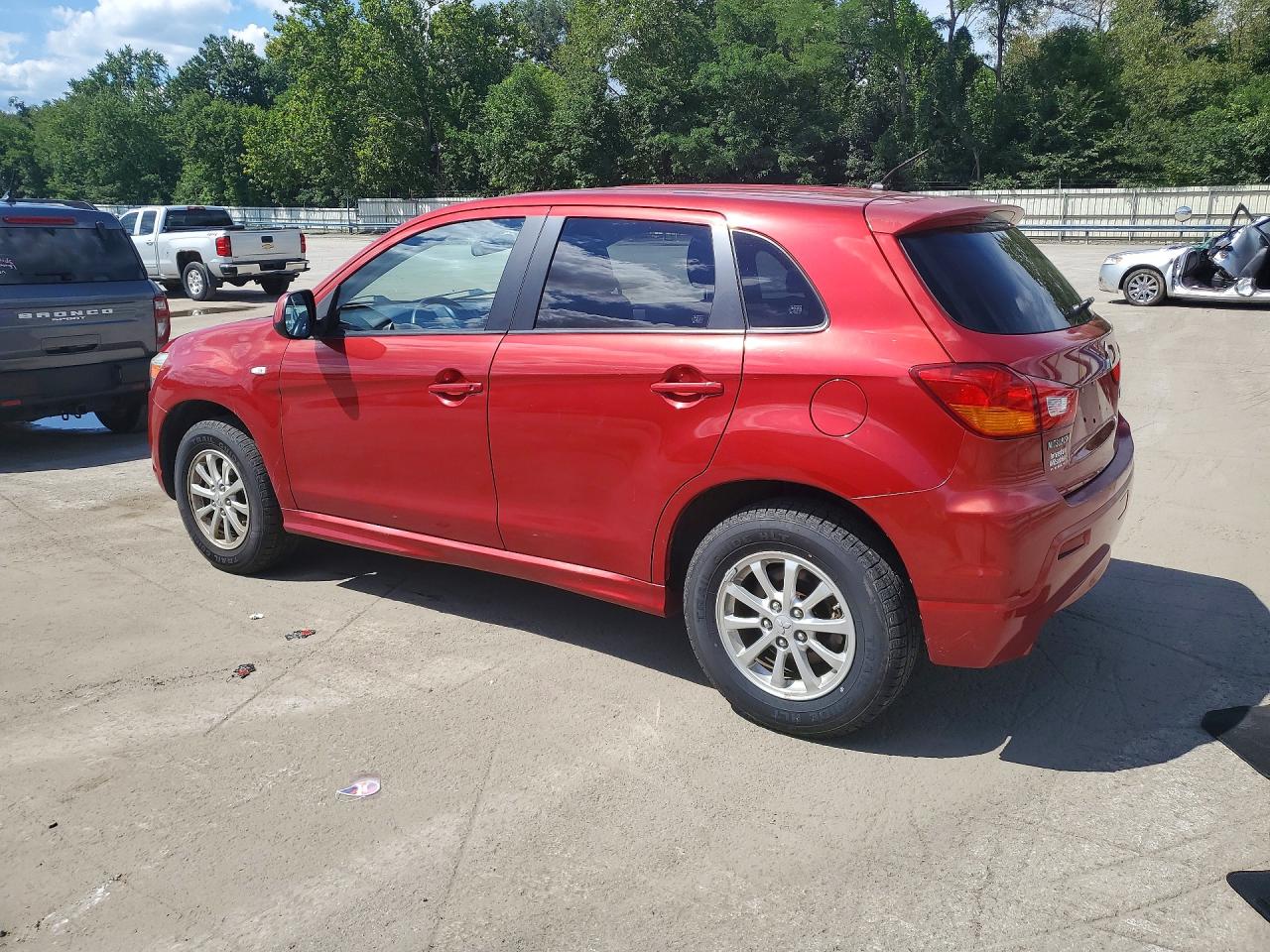 2012 Mitsubishi Outlander Sport Es Красный vin: JA4AP3AU3CZ010115