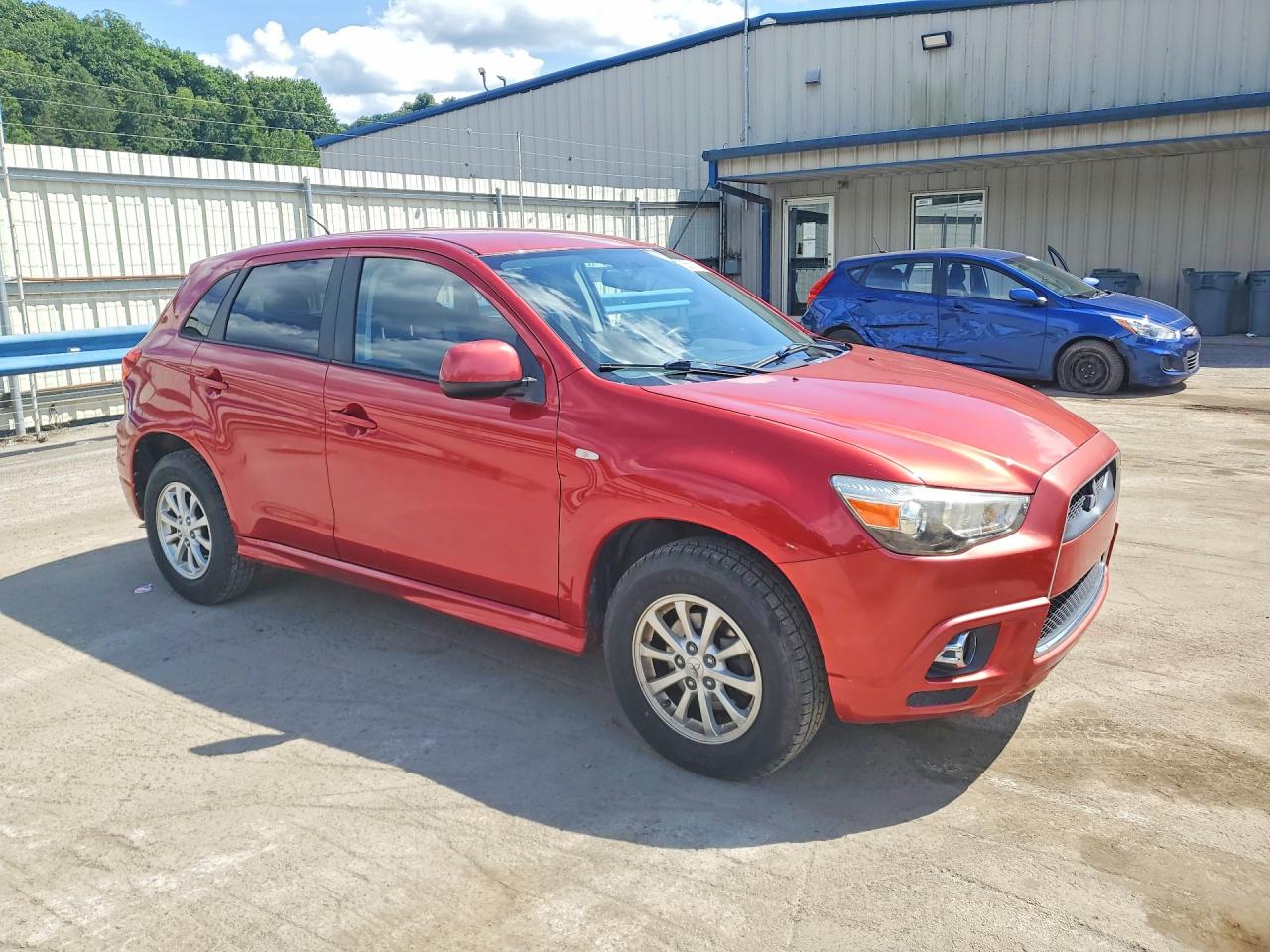 2012 Mitsubishi Outlander Sport Es Красный vin: JA4AP3AU3CZ010115