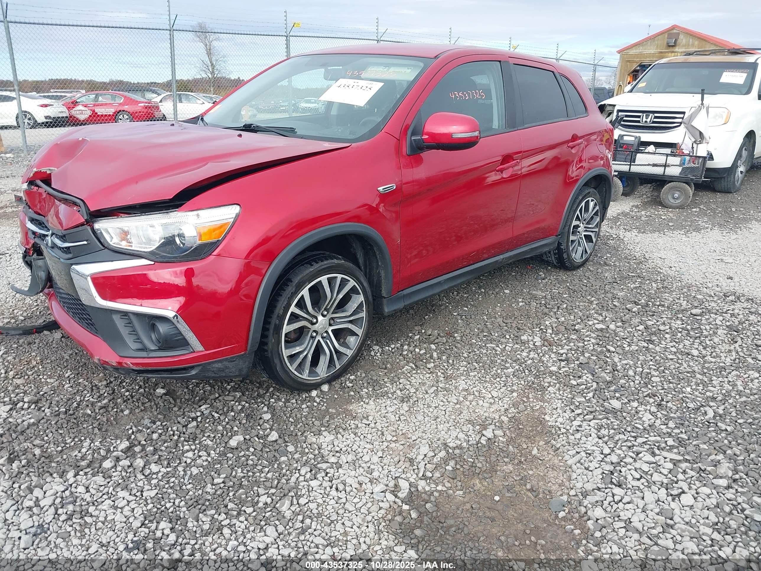 2019 Mitsubishi Outlander Sport 2.0 Es Red vin: JA4AP3AU3KU002852
