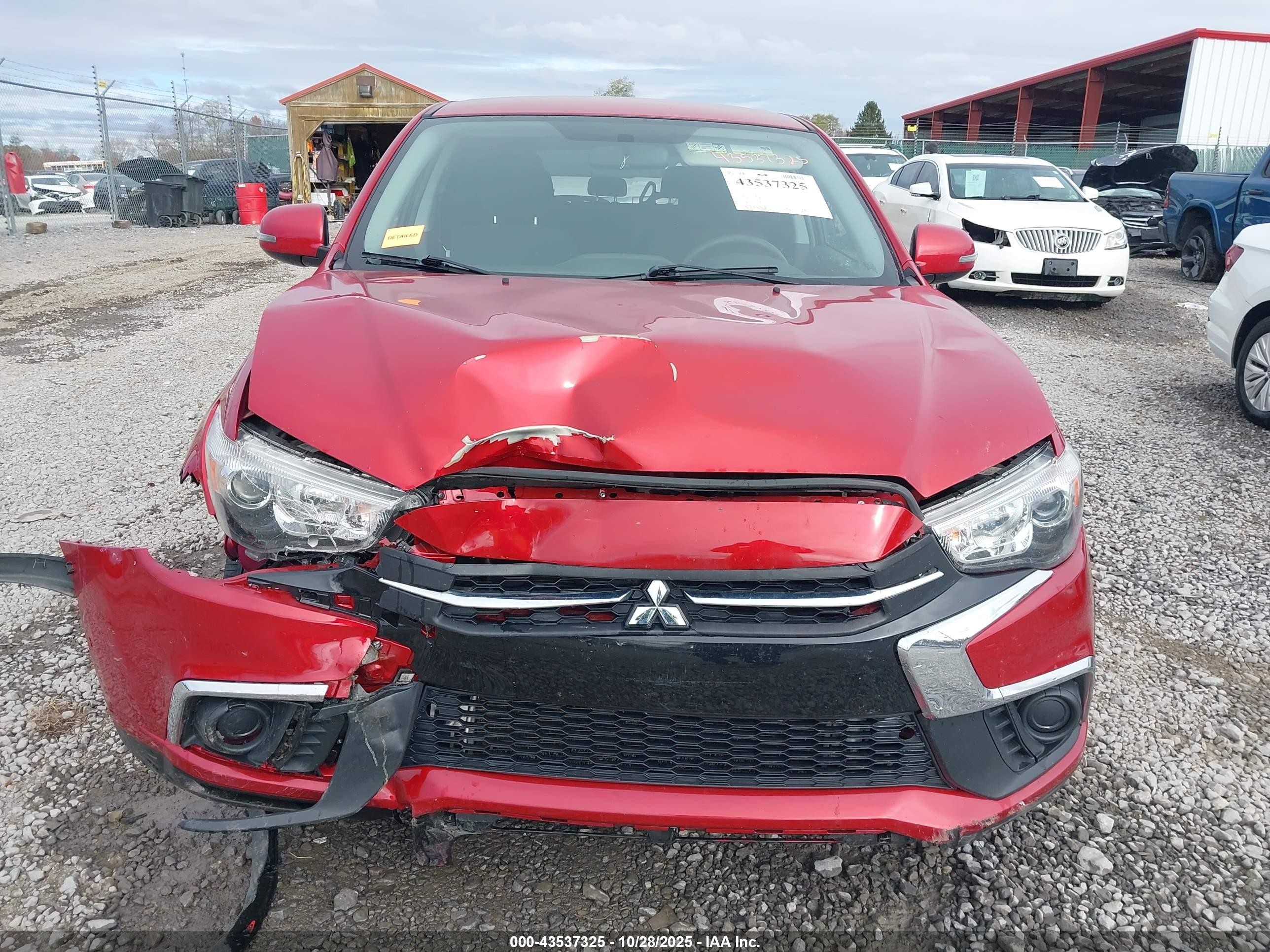 2019 Mitsubishi Outlander Sport 2.0 Es Red vin: JA4AP3AU3KU002852