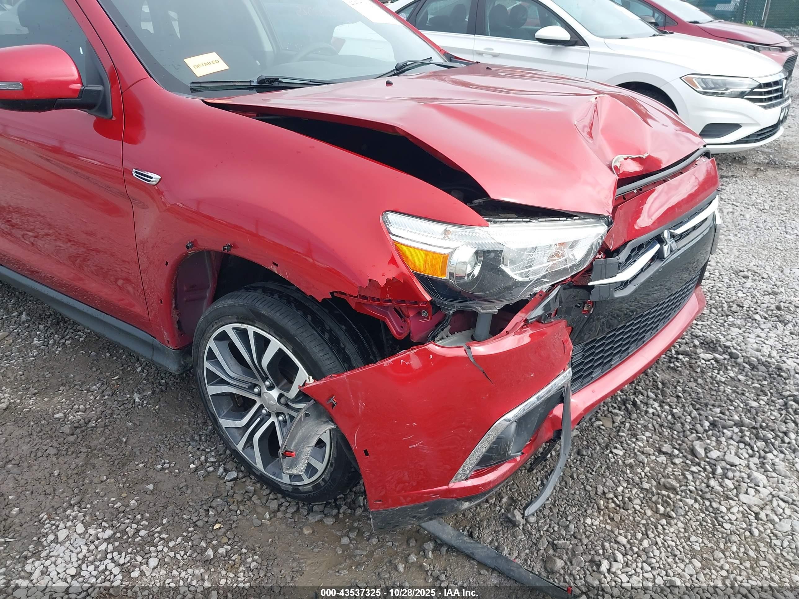 2019 Mitsubishi Outlander Sport 2.0 Es Red vin: JA4AP3AU3KU002852