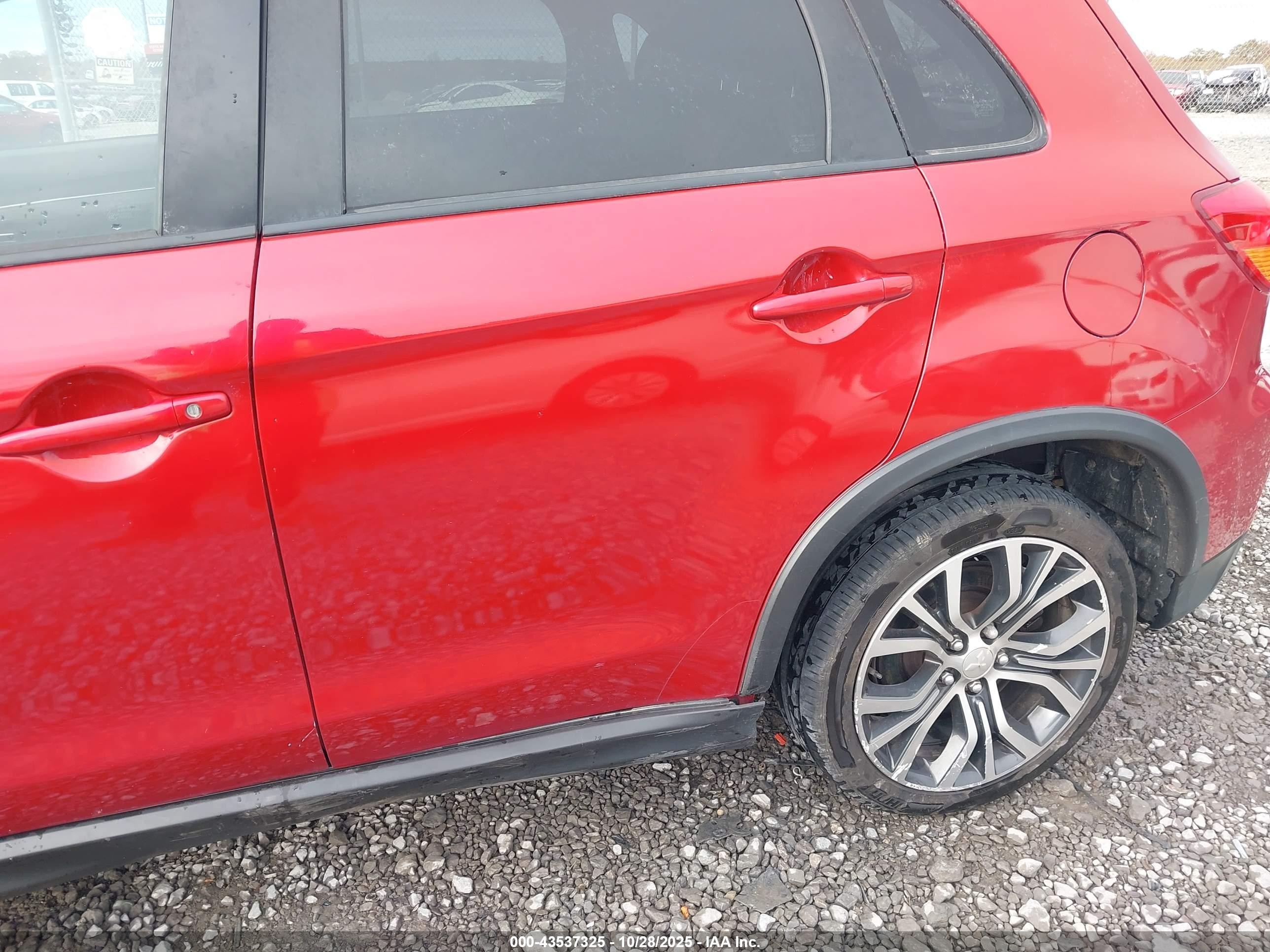 2019 Mitsubishi Outlander Sport 2.0 Es Red vin: JA4AP3AU3KU002852