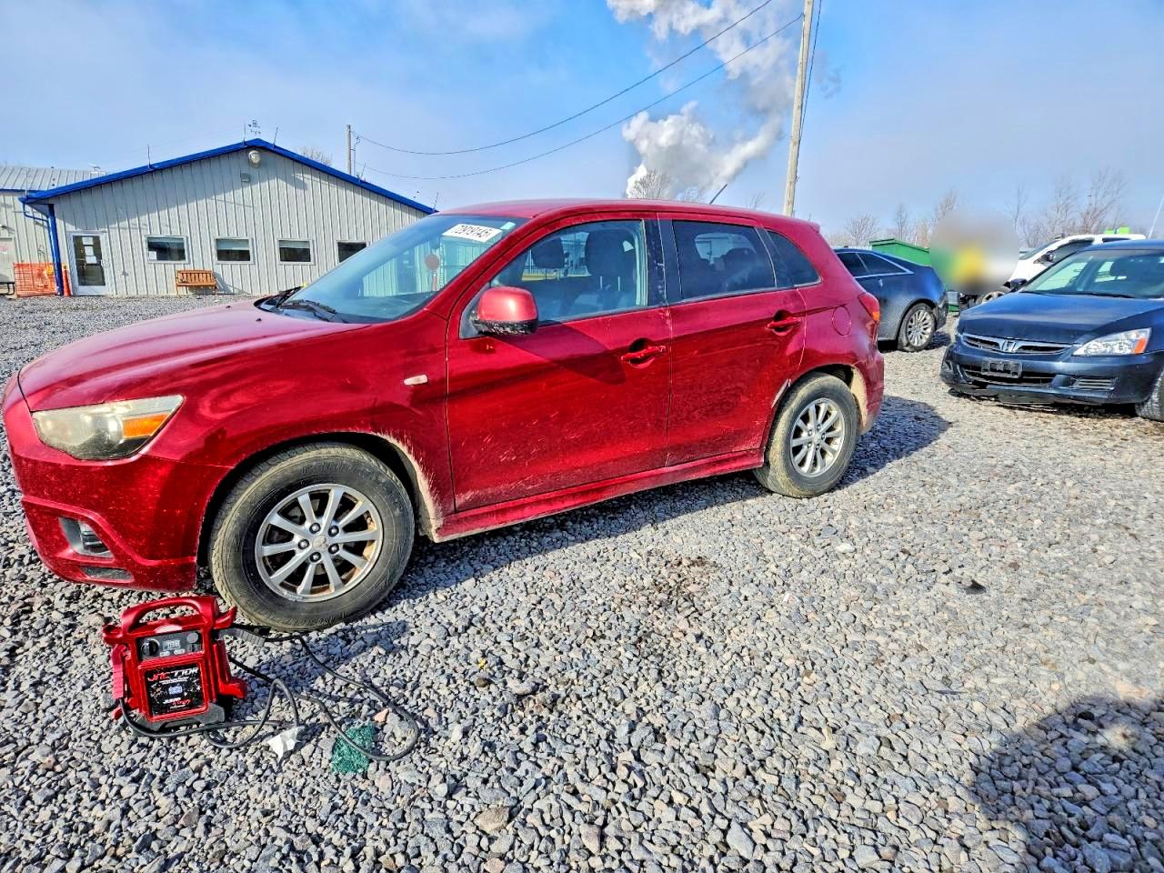2011 Mitsubishi Outlander Sport Es Burgundy vin: JA4AP3AU4BZ002233