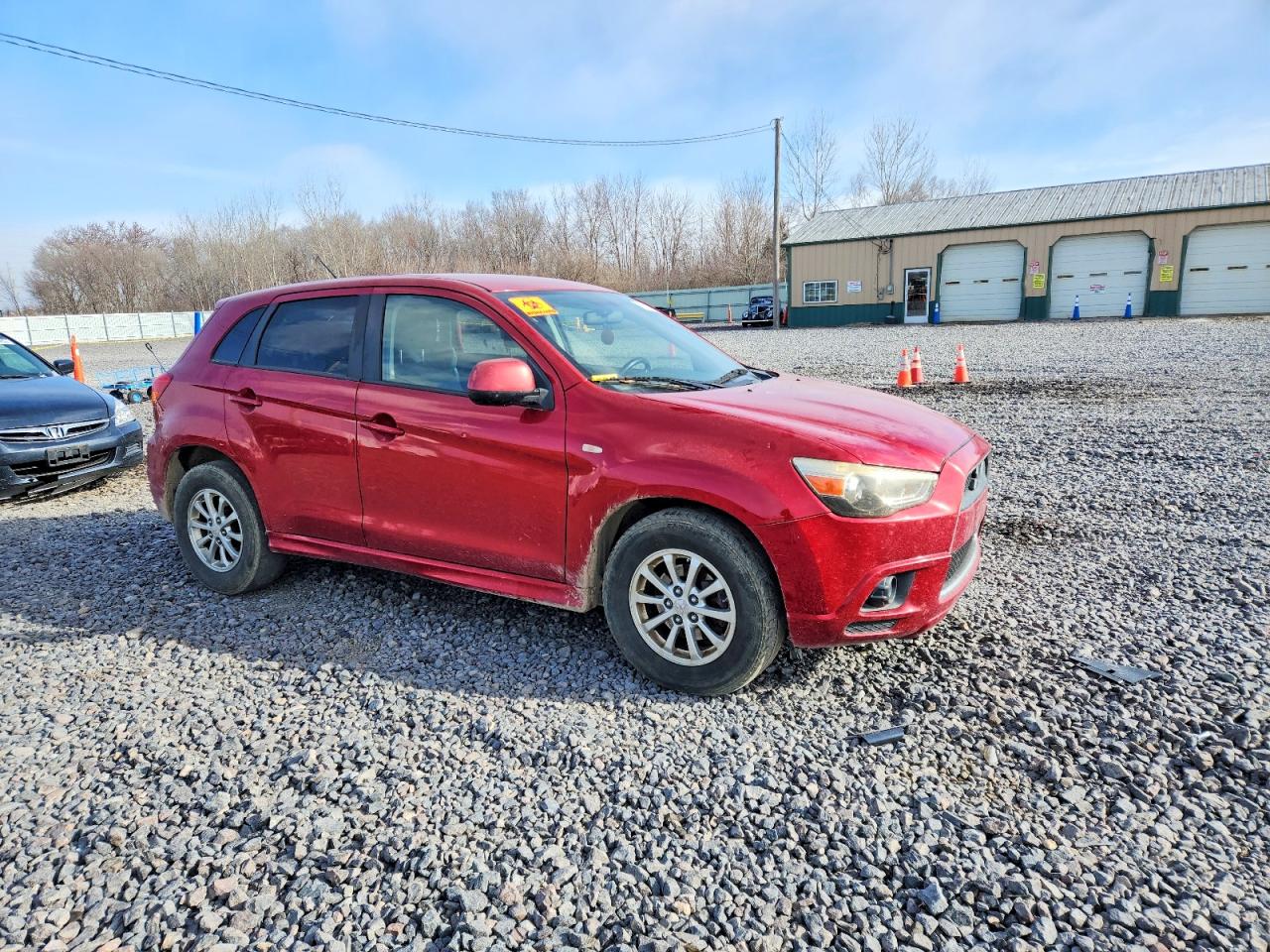 2011 Mitsubishi Outlander Sport Es Burgundy vin: JA4AP3AU4BZ002233