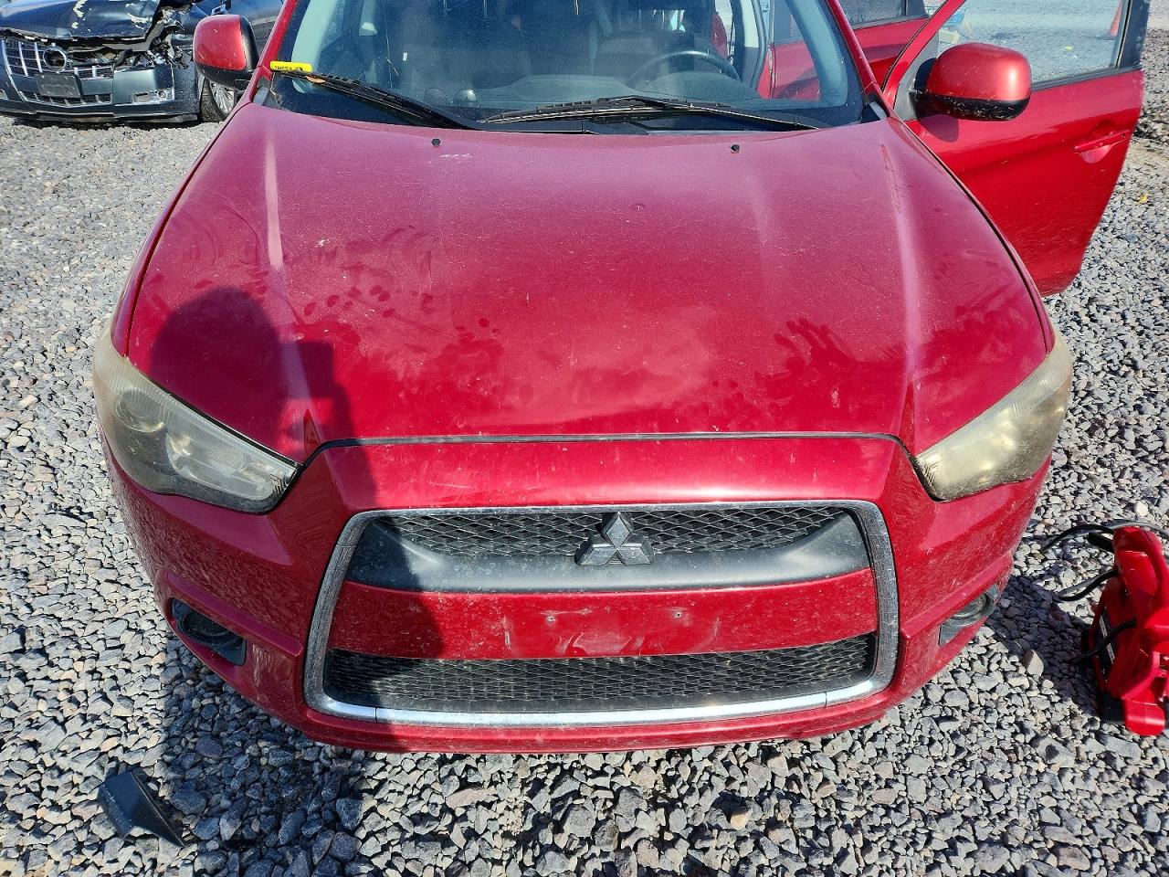 2011 Mitsubishi Outlander Sport Es Burgundy vin: JA4AP3AU4BZ002233