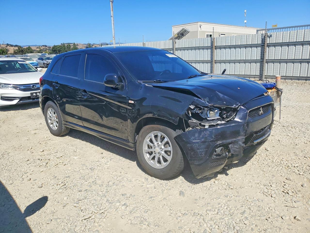 2012 Mitsubishi Outlander Sport Es Черный vin: JA4AP3AU4CZ001441