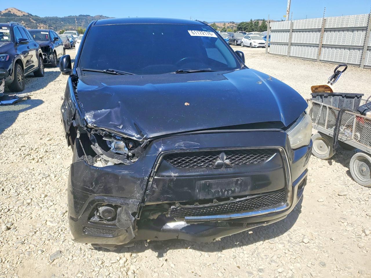 2012 Mitsubishi Outlander Sport Es Черный vin: JA4AP3AU4CZ001441