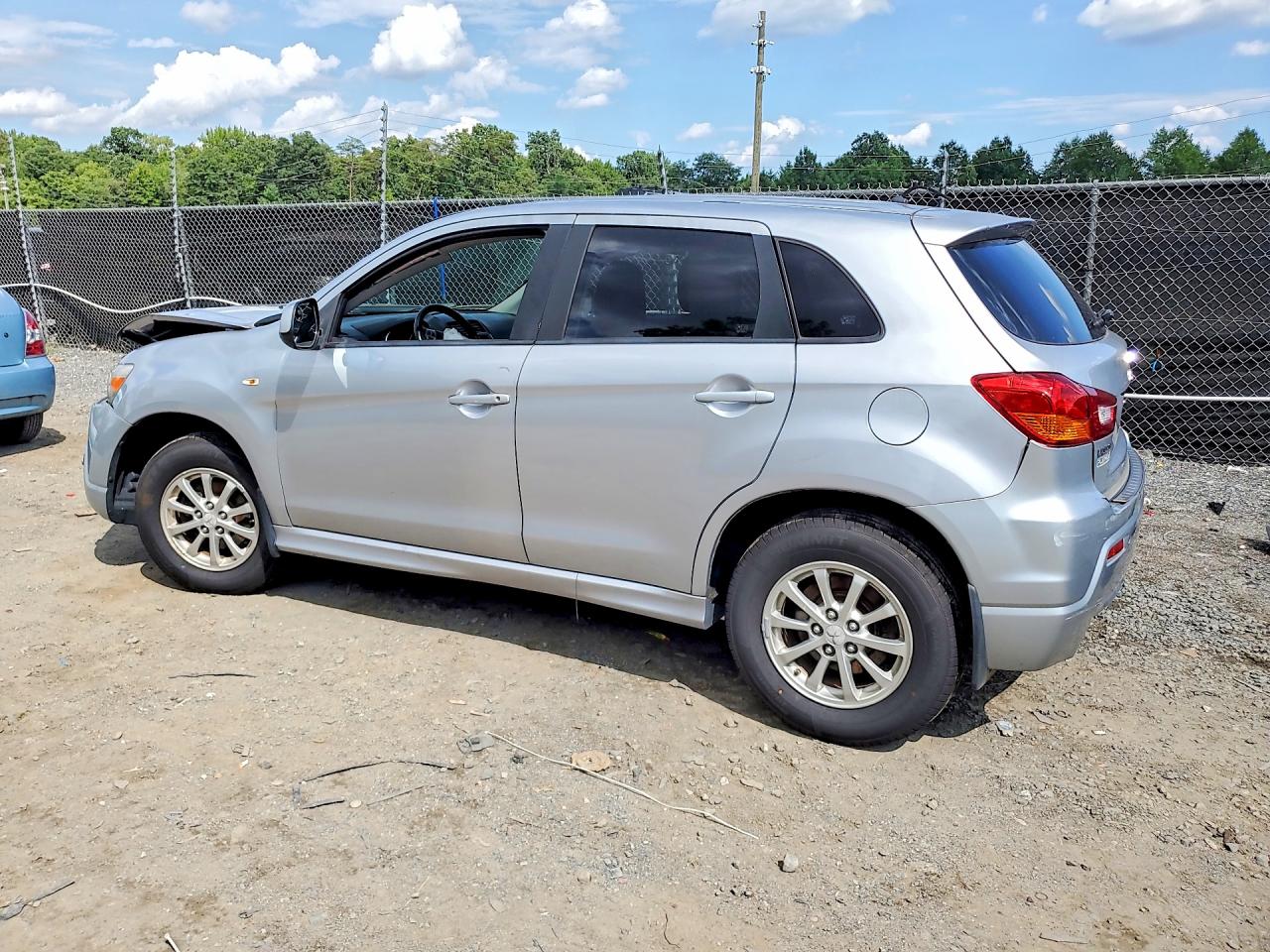 2012 Mitsubishi Outlander Sport Es Silver vin: JA4AP3AU4CZ008180