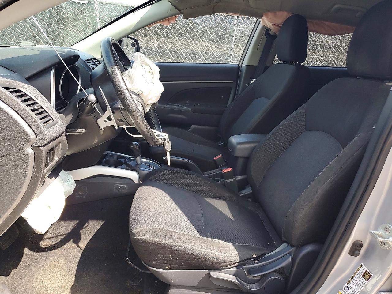 2012 Mitsubishi Outlander Sport Es Silver vin: JA4AP3AU4CZ008180
