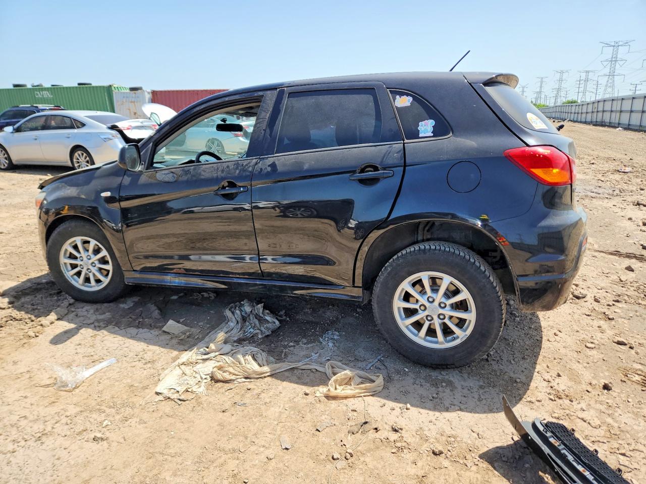 2012 Mitsubishi Outlander Sport Es Black vin: JA4AP3AU4CZ009233