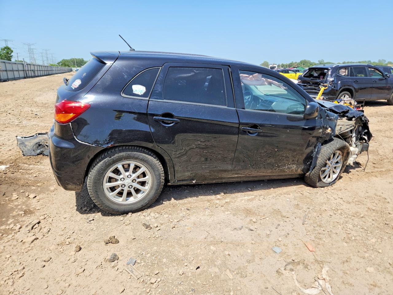 2012 Mitsubishi Outlander Sport Es Black vin: JA4AP3AU4CZ009233