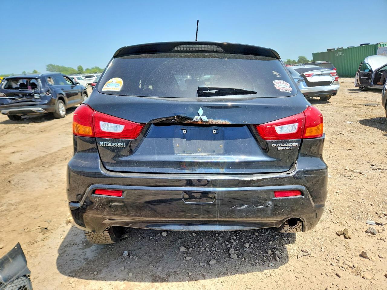 2012 Mitsubishi Outlander Sport Es Black vin: JA4AP3AU4CZ009233