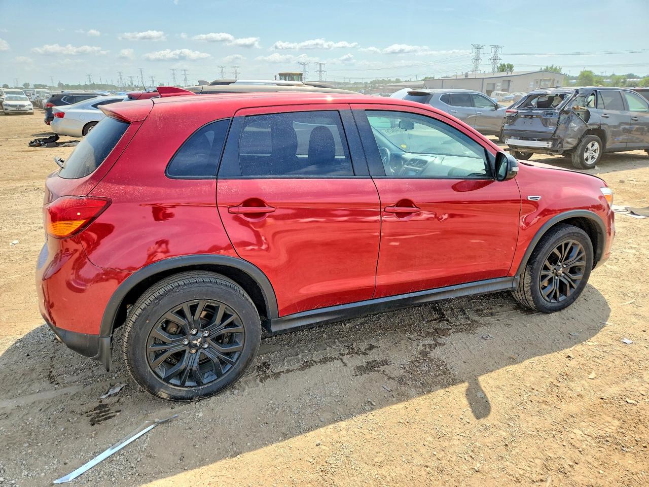 2017 Mitsubishi Outlander Sport Es Burgundy vin: JA4AP3AU4HZ070380