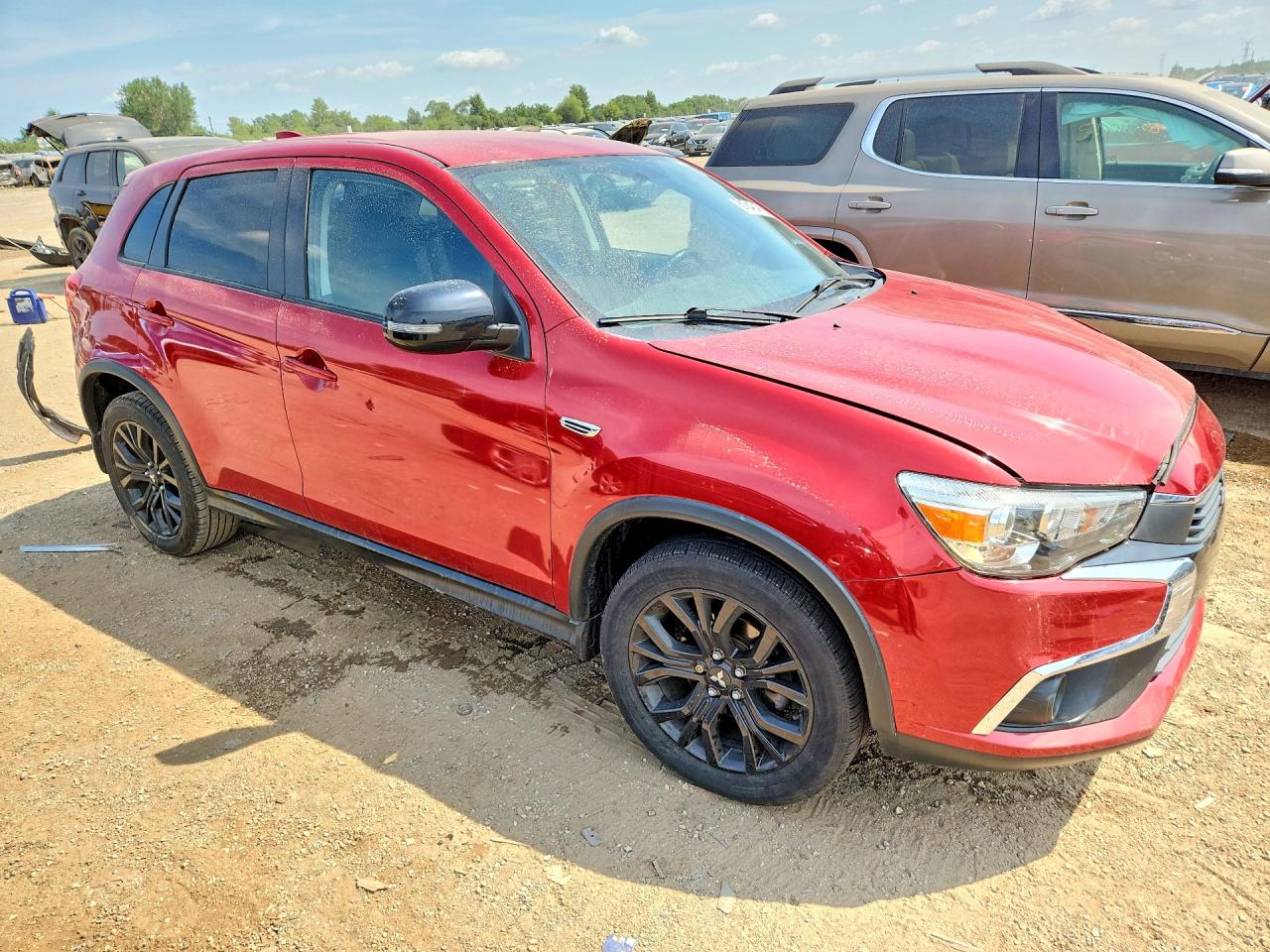 2017 Mitsubishi Outlander Sport Es Burgundy vin: JA4AP3AU4HZ070380