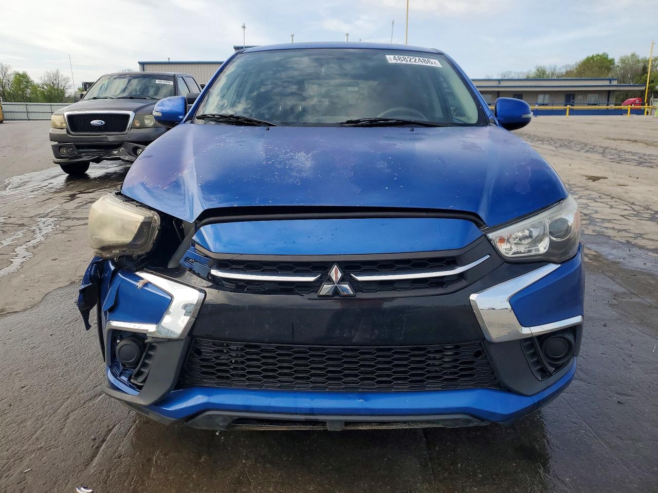 2018 Mitsubishi Outlander Sport Es Blue vin: JA4AP3AU4JZ003770