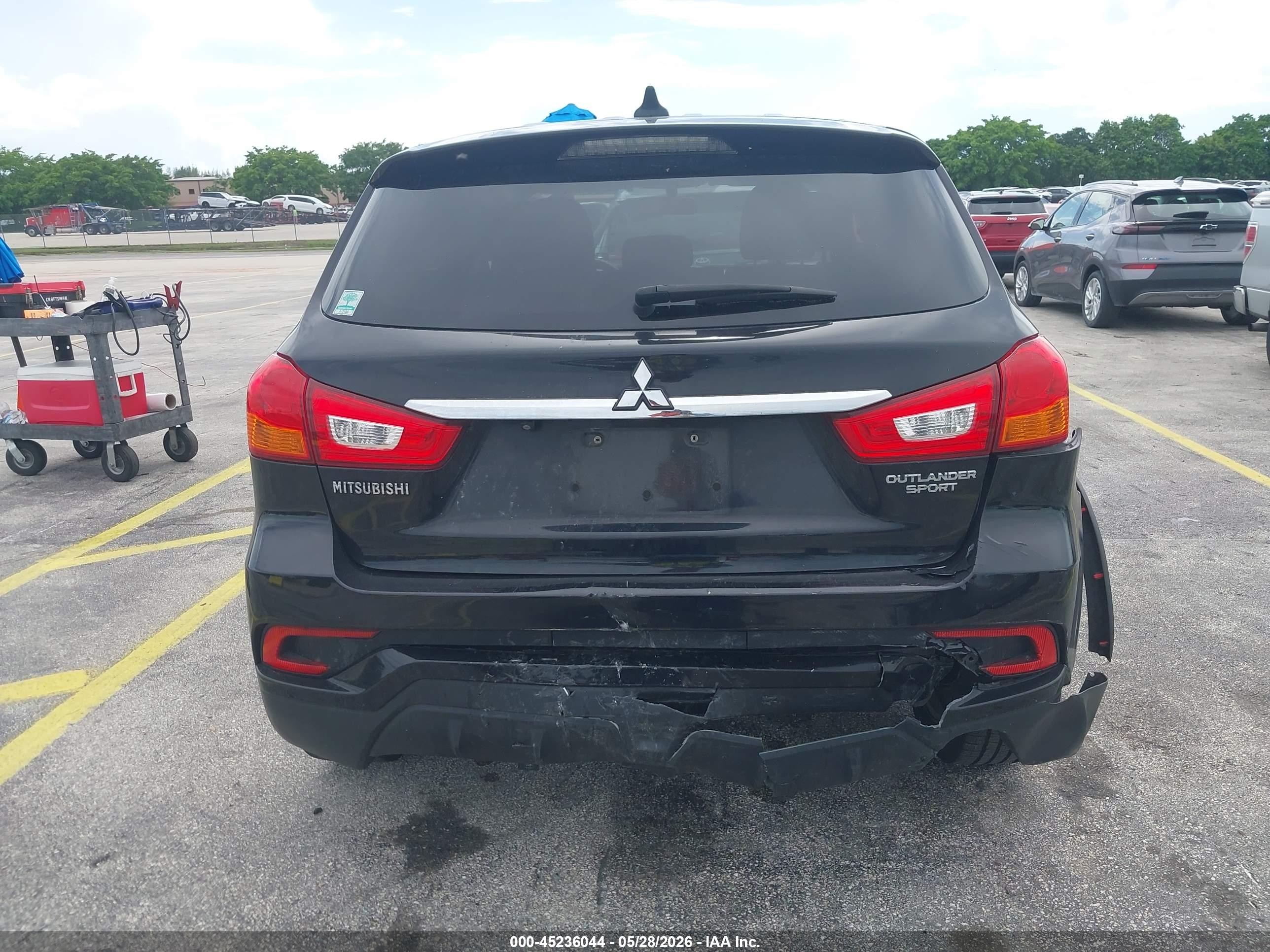2019 Mitsubishi Outlander Sport 2.0 Es Черный vin: JA4AP3AU4KU015111