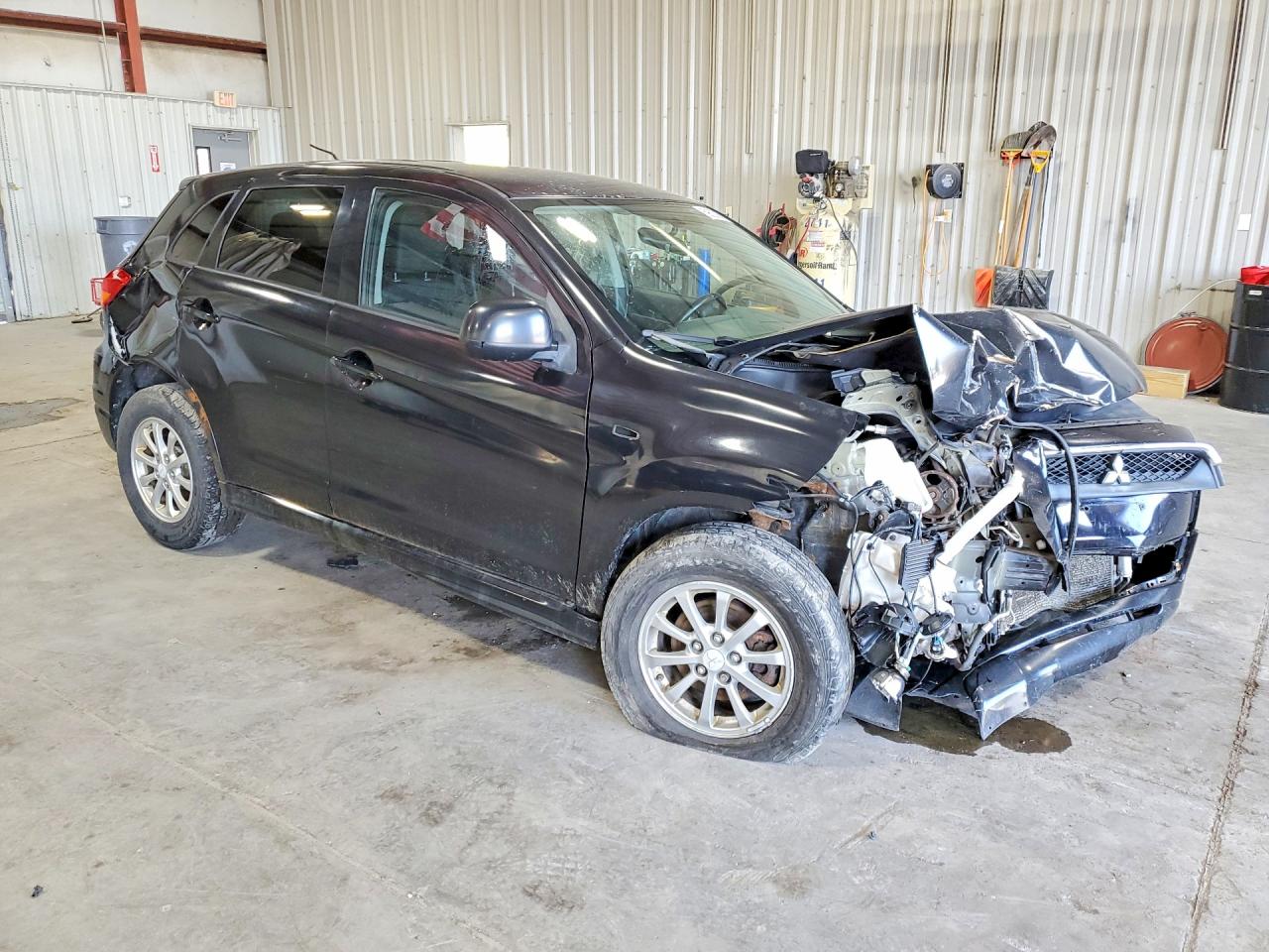 2011 Mitsubishi Outlander Sport Es Black vin: JA4AP3AU5BZ005853