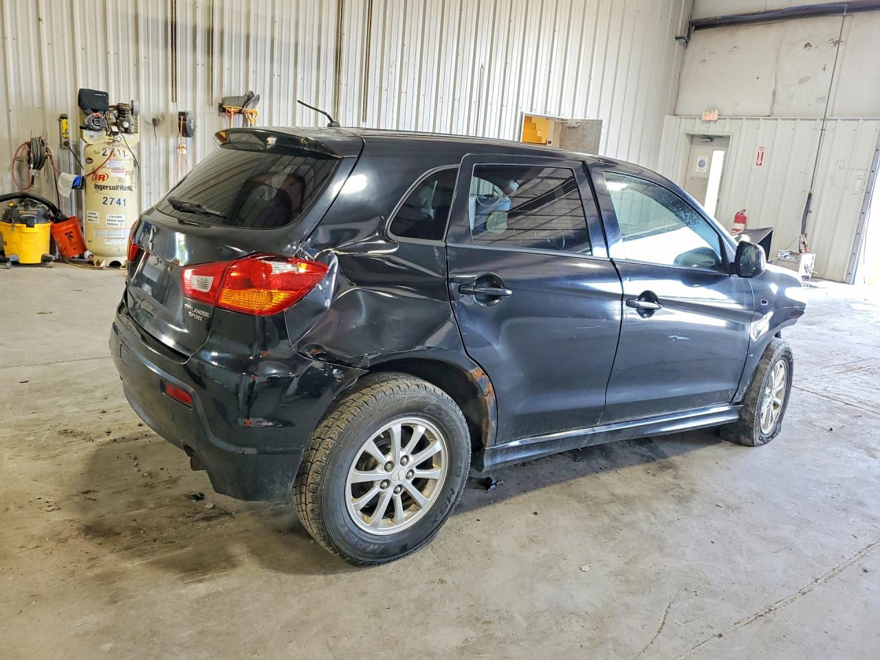 2011 Mitsubishi Outlander Sport Es Black vin: JA4AP3AU5BZ005853