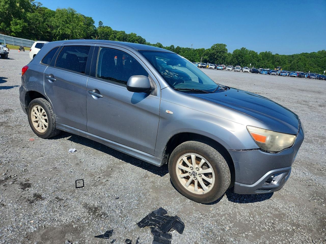 2011 Mitsubishi Outlander Sport Es Gray vin: JA4AP3AU5BZ024421
