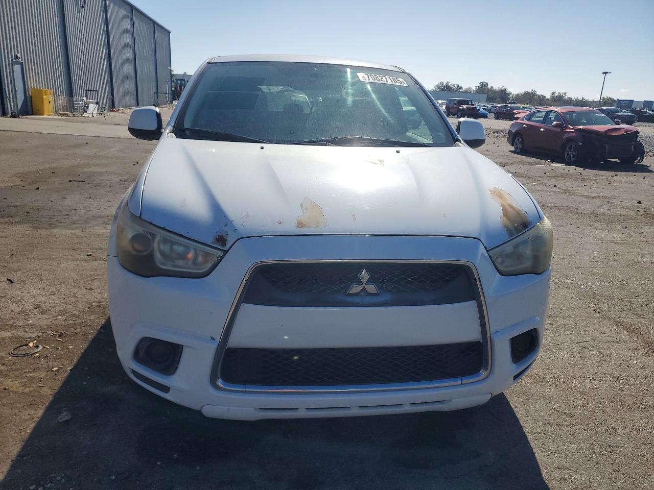 2011 Mitsubishi Outlander Sport Es White vin: JA4AP3AU6BZ001357