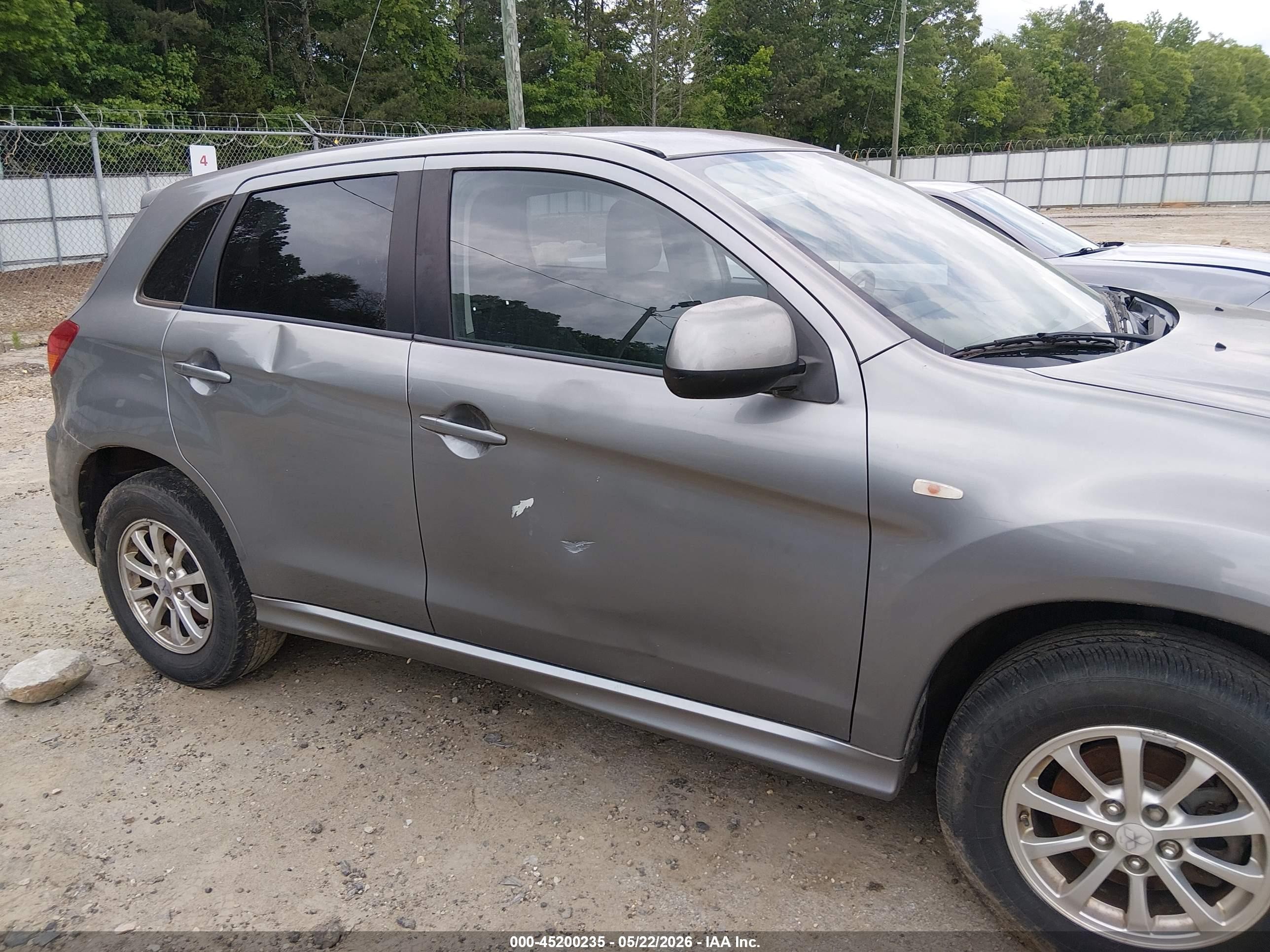 2011 Mitsubishi Outlander Sport Es Gray vin: JA4AP3AU6BZ012116