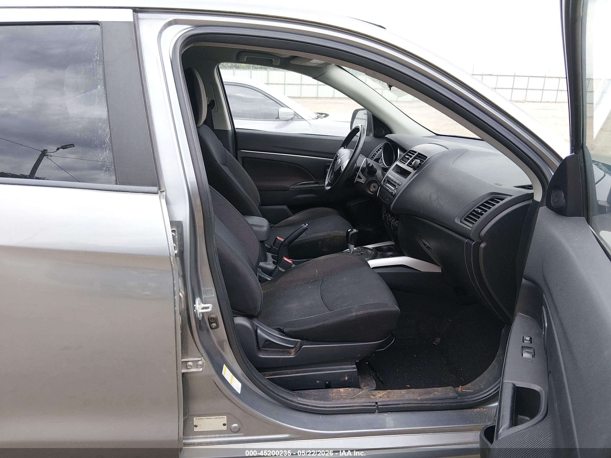 2011 Mitsubishi Outlander Sport Es Gray vin: JA4AP3AU6BZ012116