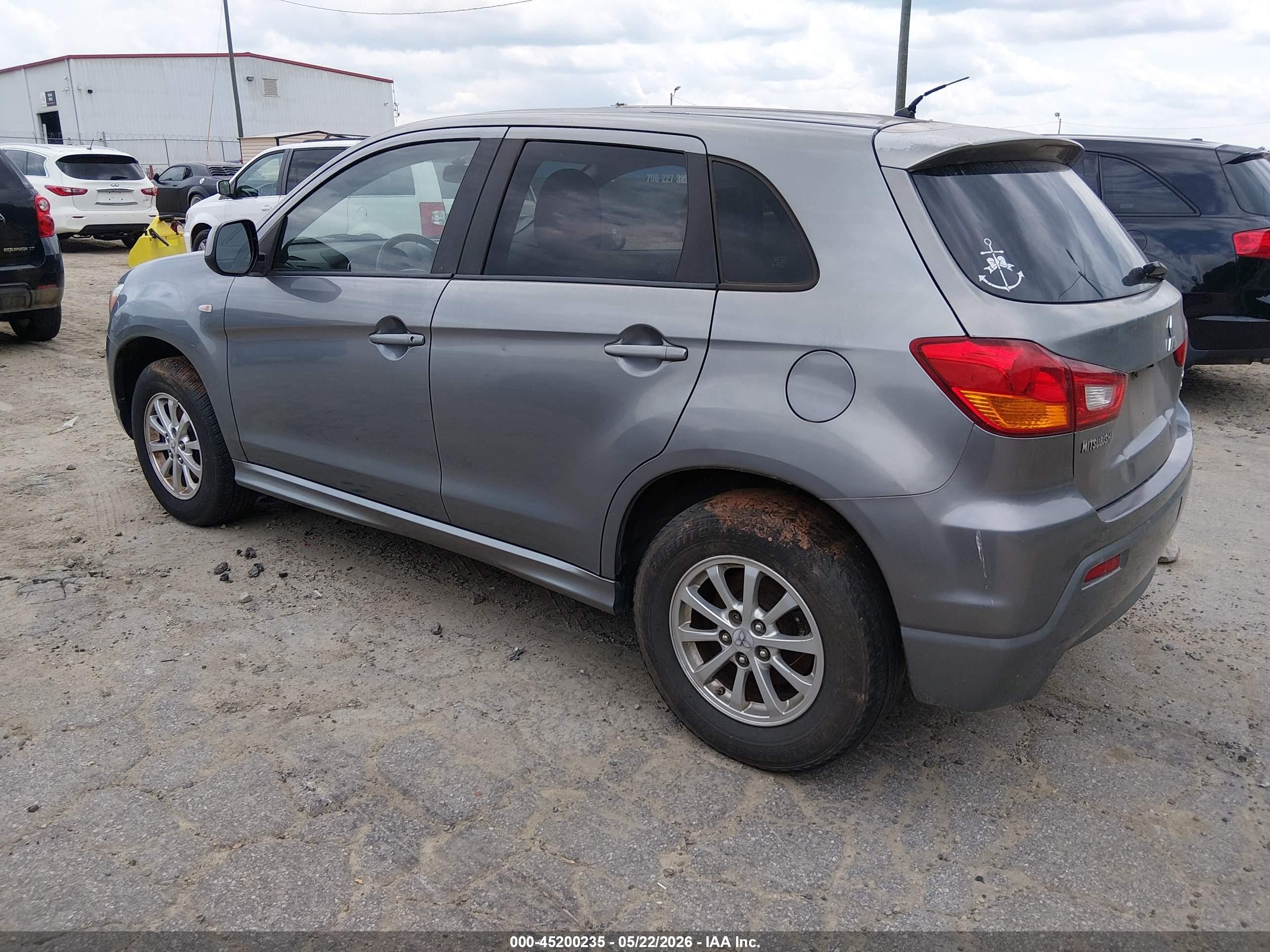 2011 Mitsubishi Outlander Sport Es Gray vin: JA4AP3AU6BZ012116