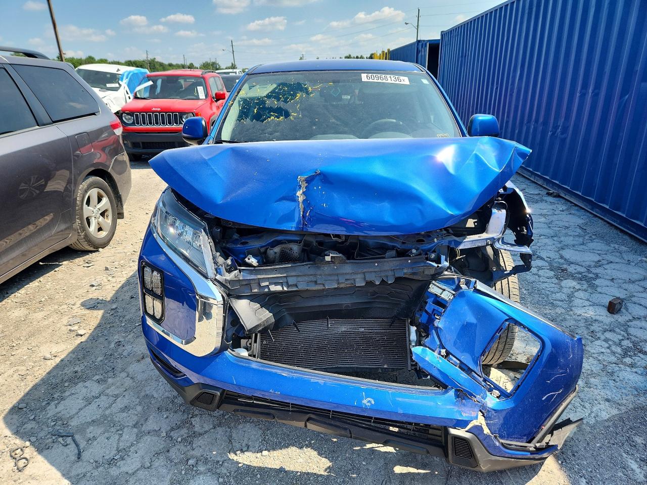 2020 Mitsubishi Outlander Sport Es Blue vin: JA4AP3AU6LU007366