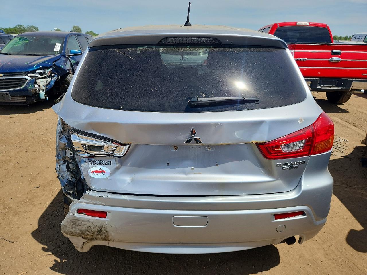 2011 Mitsubishi Outlander Sport Es Серебряный vin: JA4AP3AU7BZ003389