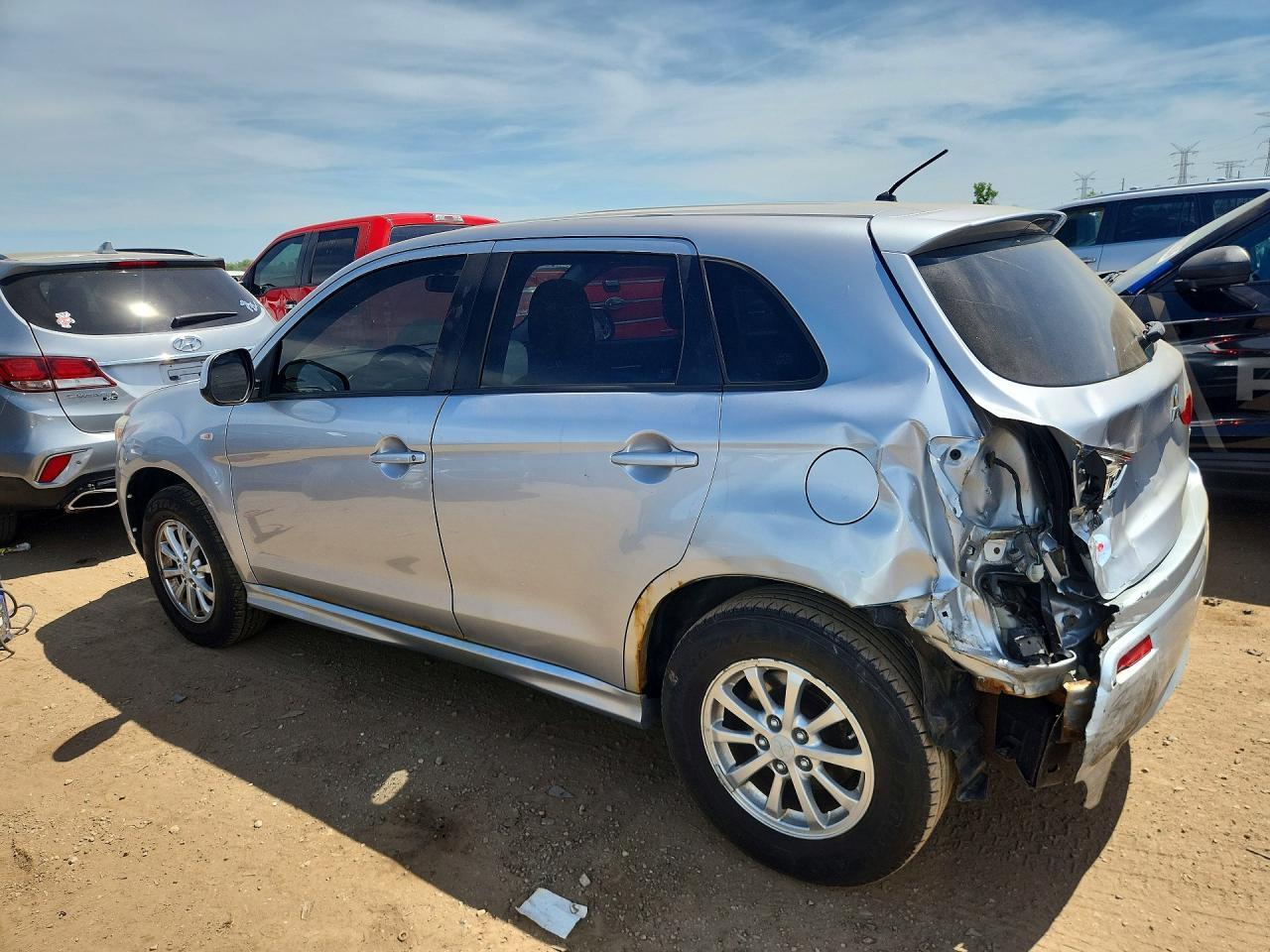 2011 Mitsubishi Outlander Sport Es Серебряный vin: JA4AP3AU7BZ003389