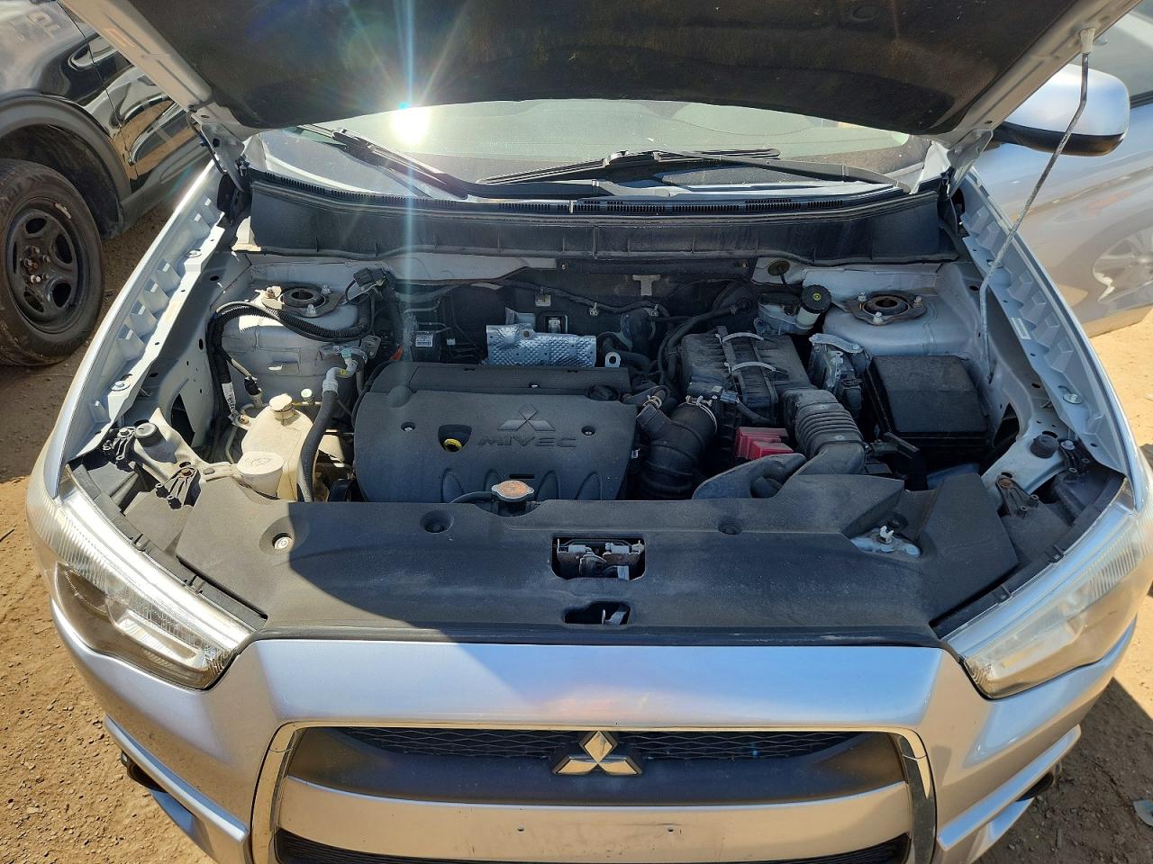 2011 Mitsubishi Outlander Sport Es Серебряный vin: JA4AP3AU7BZ003389