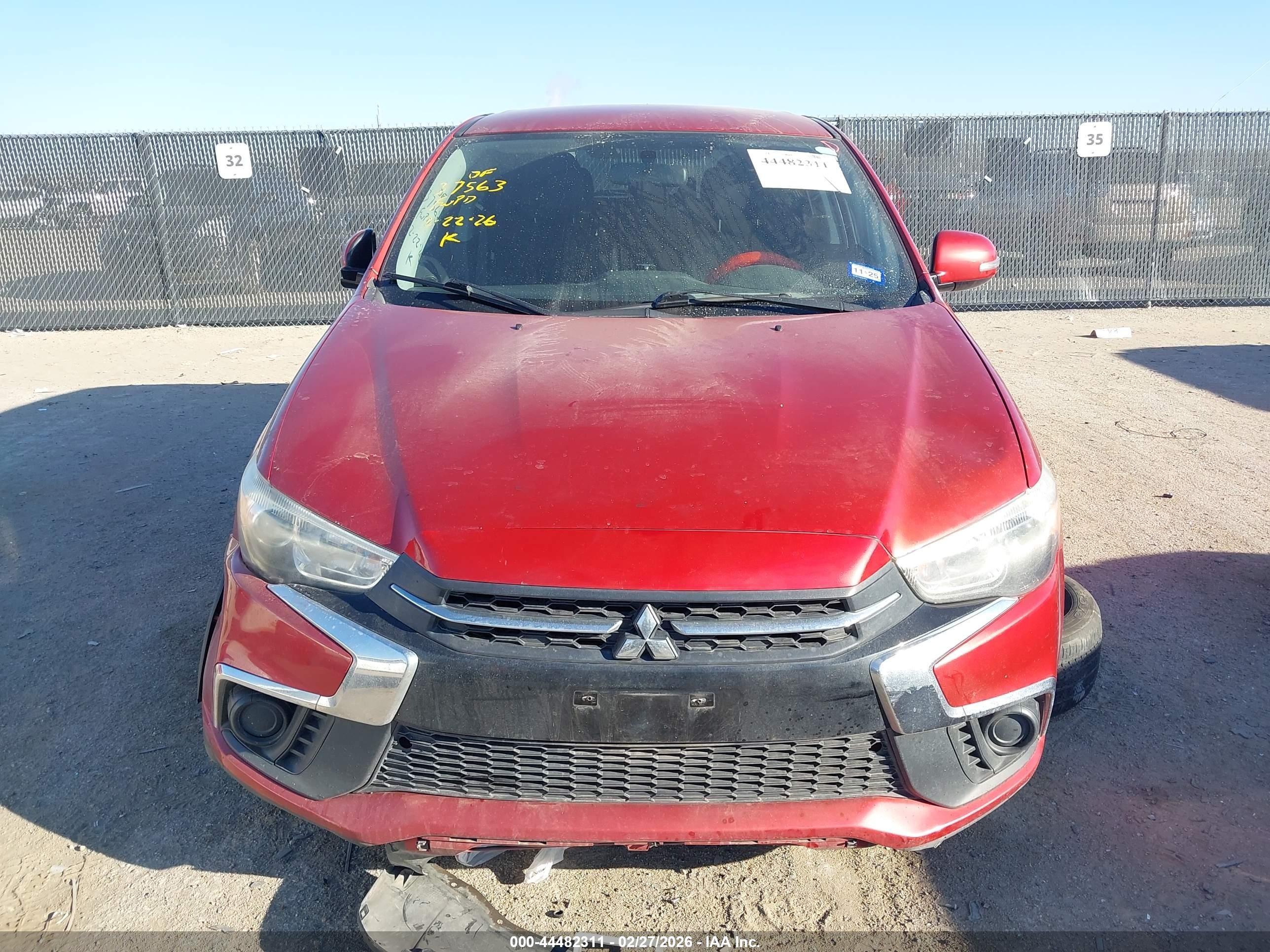2019 Mitsubishi Outlander Sport 2.0 Es Red vin: JA4AP3AU7KU009173