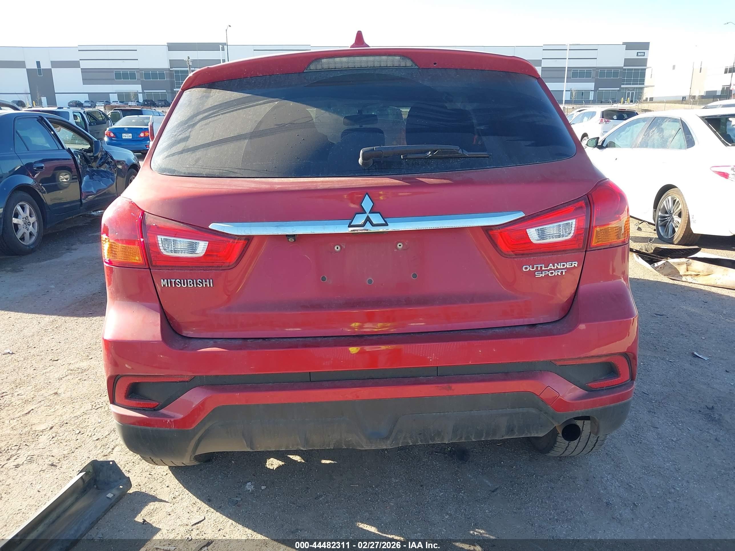 2019 Mitsubishi Outlander Sport 2.0 Es Red vin: JA4AP3AU7KU009173