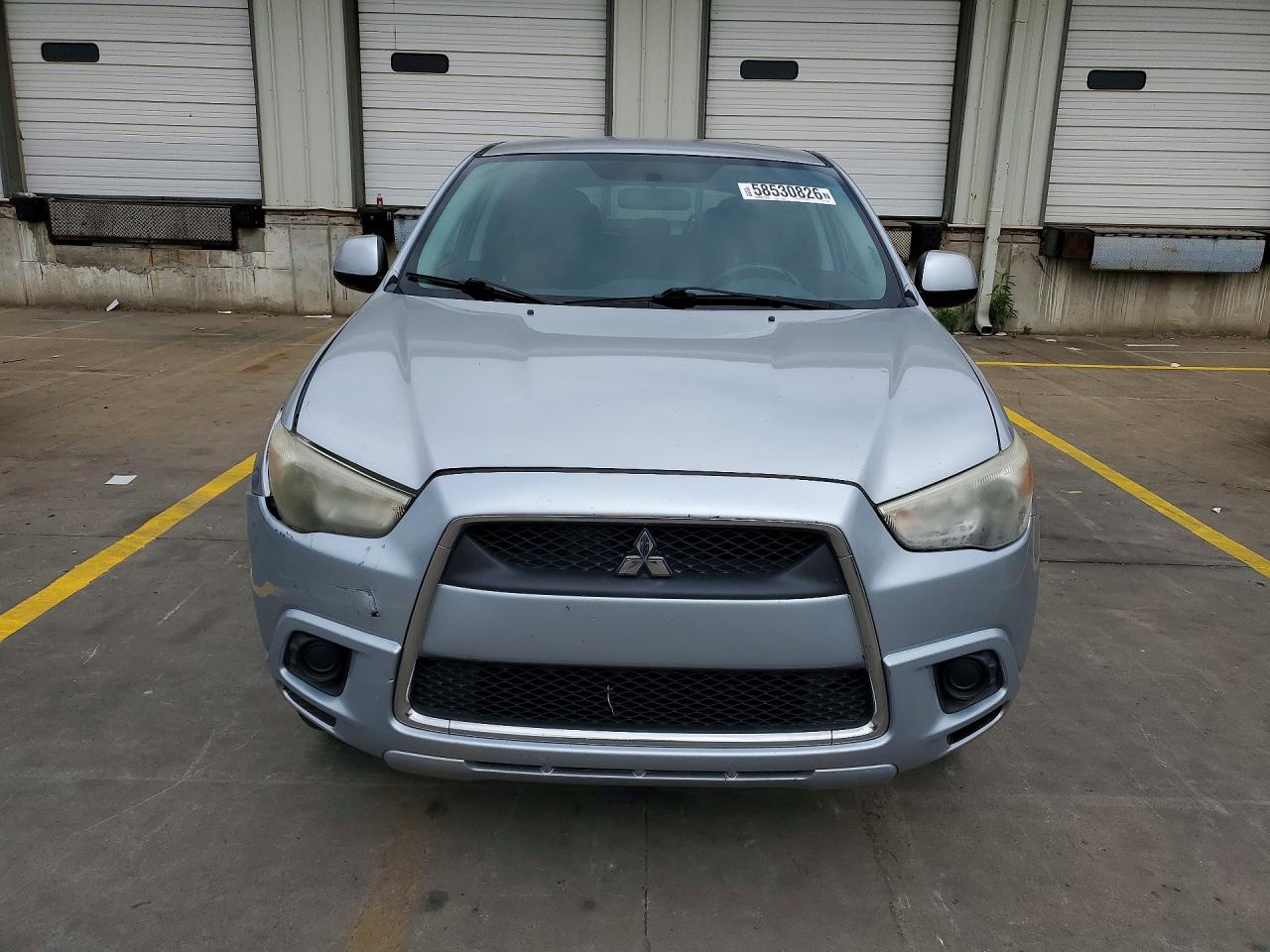 2011 Mitsubishi Outlander Sport Es Silver vin: JA4AP3AU8BZ010187