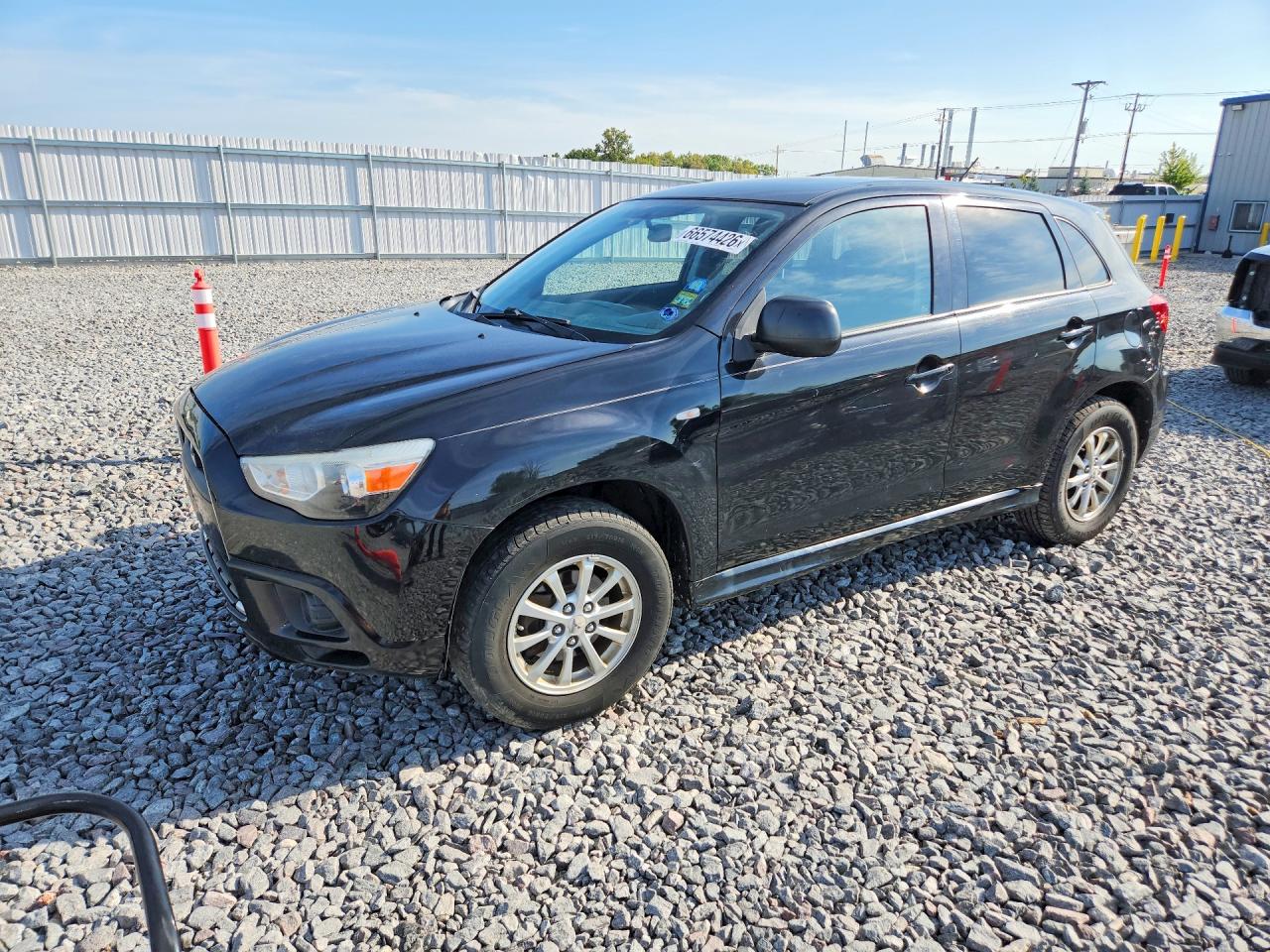 2012 Mitsubishi Outlander Sport Es Black vin: JA4AP3AU8CZ008019