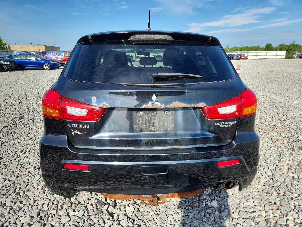 2012 Mitsubishi Outlander Sport Es Black vin: JA4AP3AU8CZ008019