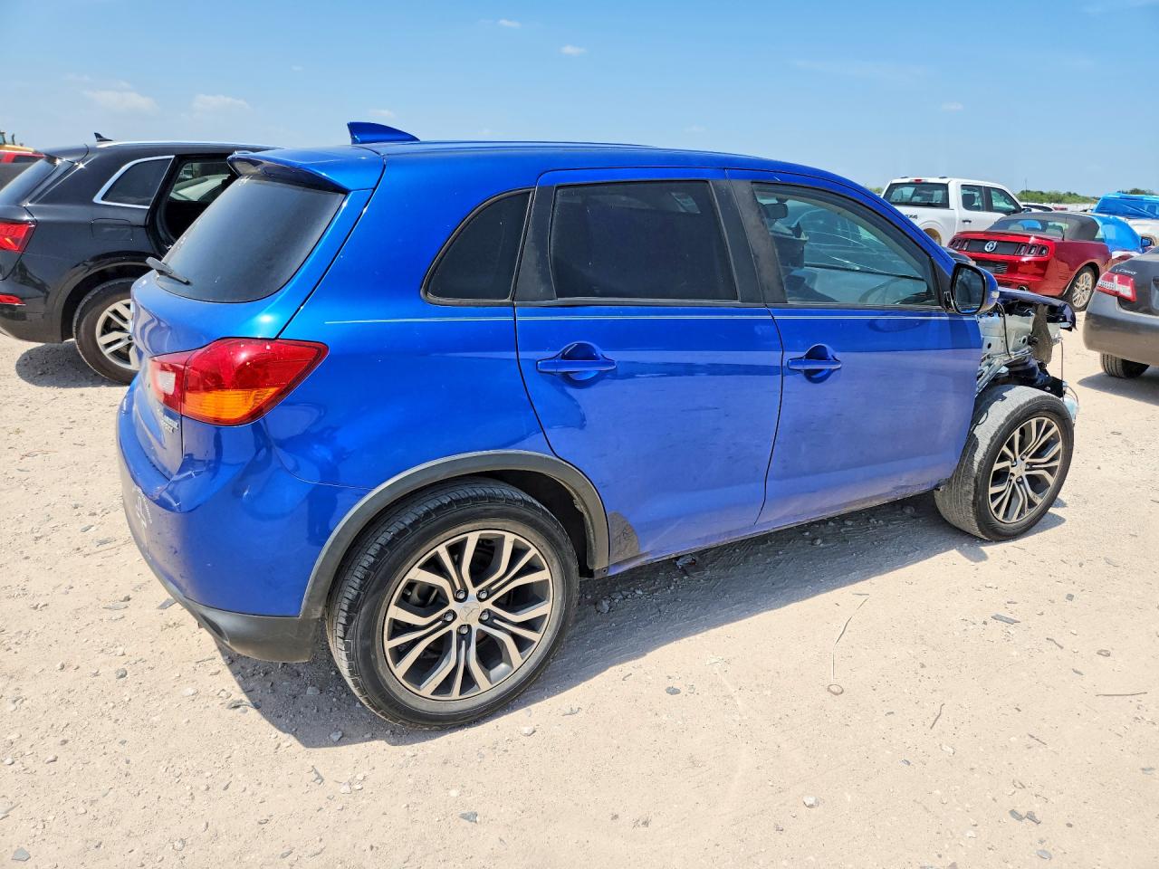 2017 Mitsubishi Outlander Sport Es Blue vin: JA4AP3AU8HZ040878