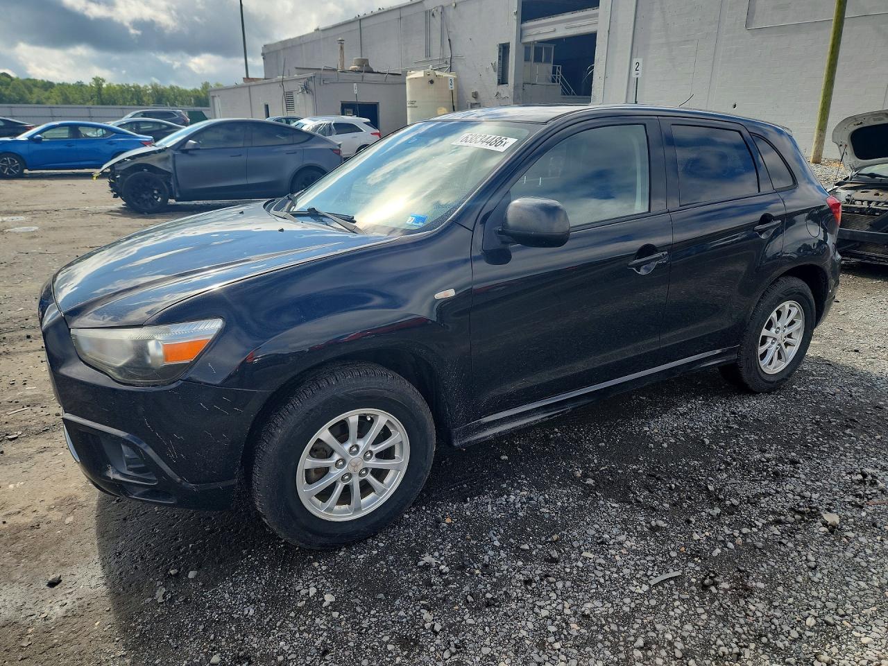 2011 Mitsubishi Outlander Sport Es Gray vin: JA4AP3AUXBZ012264