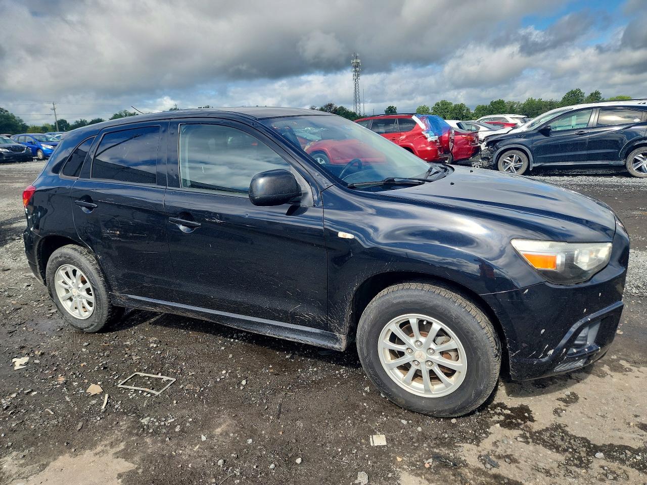 2011 Mitsubishi Outlander Sport Es Gray vin: JA4AP3AUXBZ012264