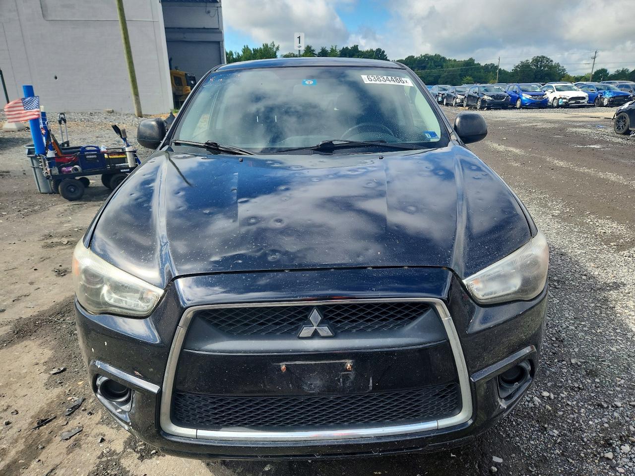 2011 Mitsubishi Outlander Sport Es Gray vin: JA4AP3AUXBZ012264