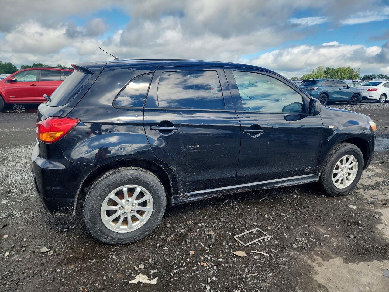 2011 Mitsubishi Outlander Sport Es Gray vin: JA4AP3AUXBZ012264