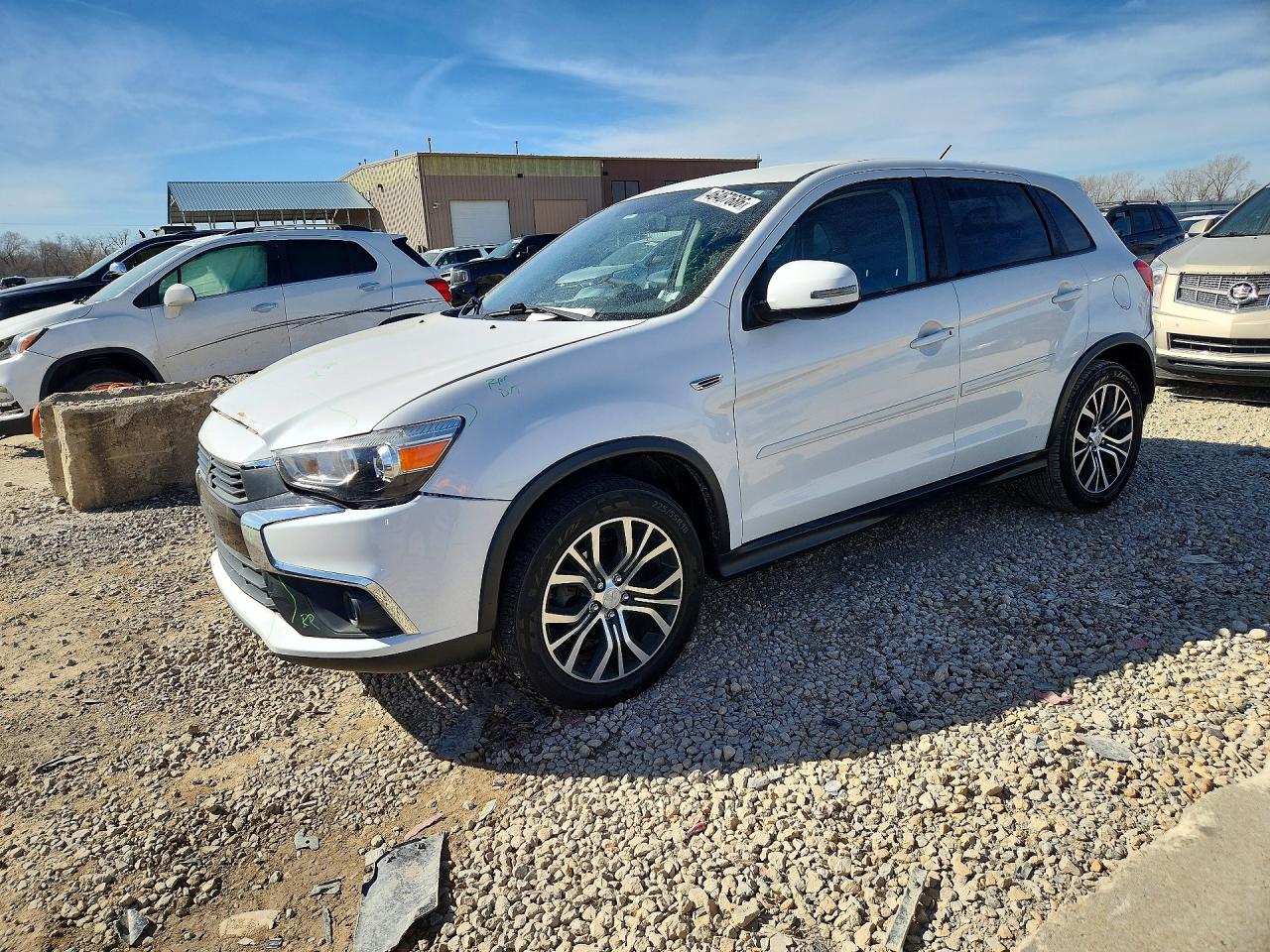 2016 Mitsubishi Outlander Sport Es White vin: JA4AP3AUXGZ028519