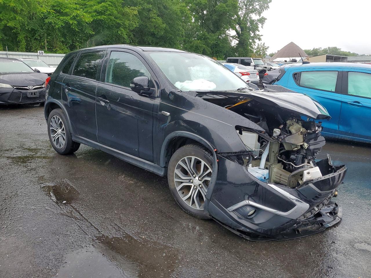 2017 Mitsubishi Outlander Sport Es Black vin: JA4AP3AW6HZ060127
