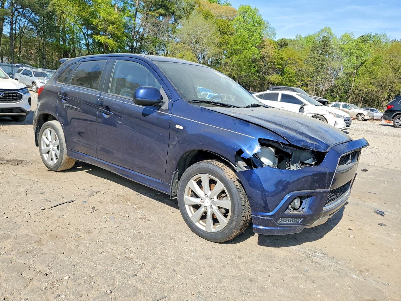 2012 Mitsubishi Outlander Sport Se Blue vin: JA4AP4AU0CZ004357