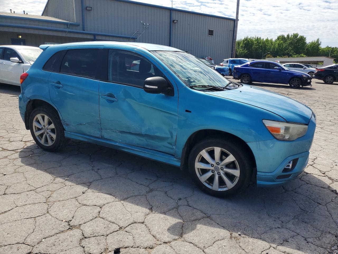 2012 Mitsubishi Outlander Sport Se Blue vin: JA4AP4AU0CZ004682