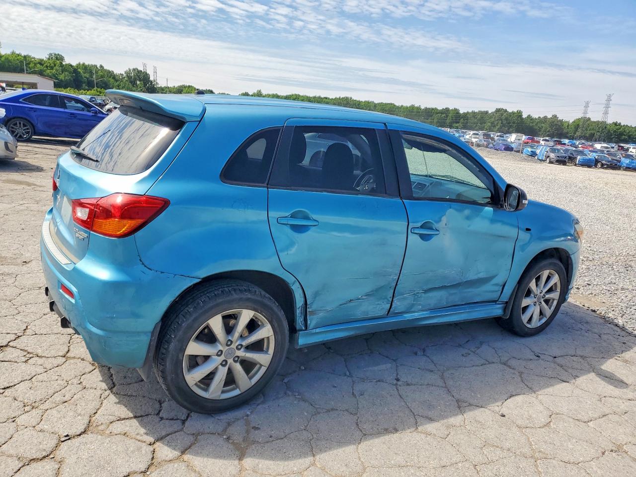 2012 Mitsubishi Outlander Sport Se Blue vin: JA4AP4AU0CZ004682