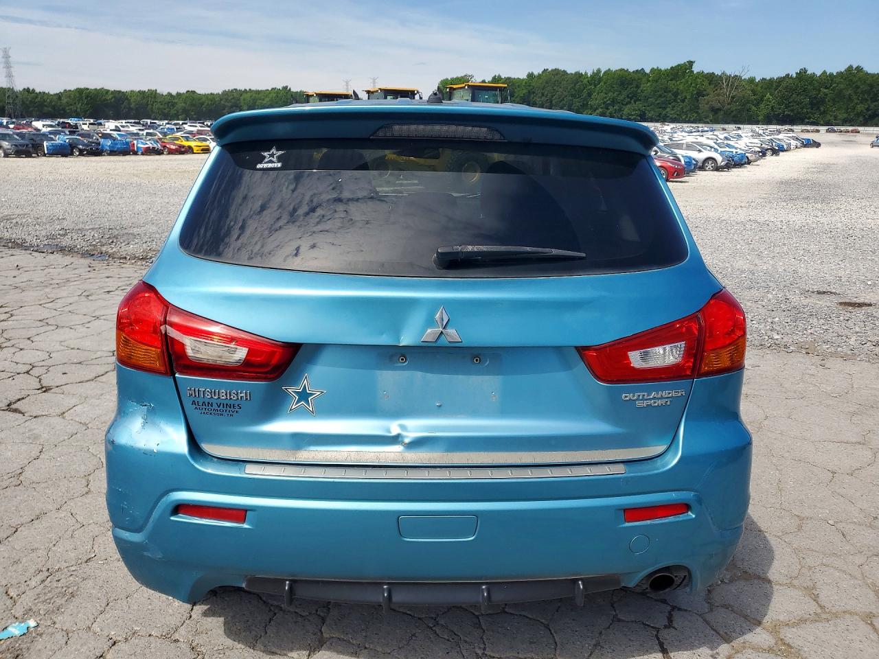 2012 Mitsubishi Outlander Sport Se Blue vin: JA4AP4AU0CZ004682